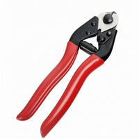 Black Metal Head Manual Wire Rope Cutter Red Handles Coil-Assisted-Loaded Wire Cutter