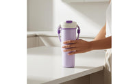 Juice Blender Cup Double Lid Portable Juice Blender Portable Juicer Stainless Steel