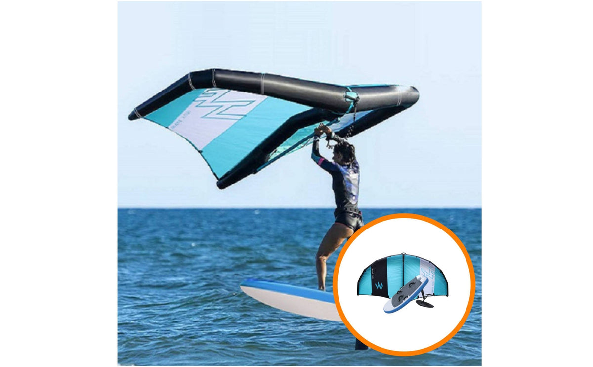 Inflatable Surfboard Textured Standing Pad Inflatable Surf Board Foot Straps Oval Surfboard
