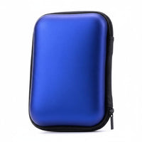 2.5 Inch Data Storage Pouch Case Zipper Closure Earphone Storage Shockproof Container-Resistant Small Electronics Organizer for Commuters