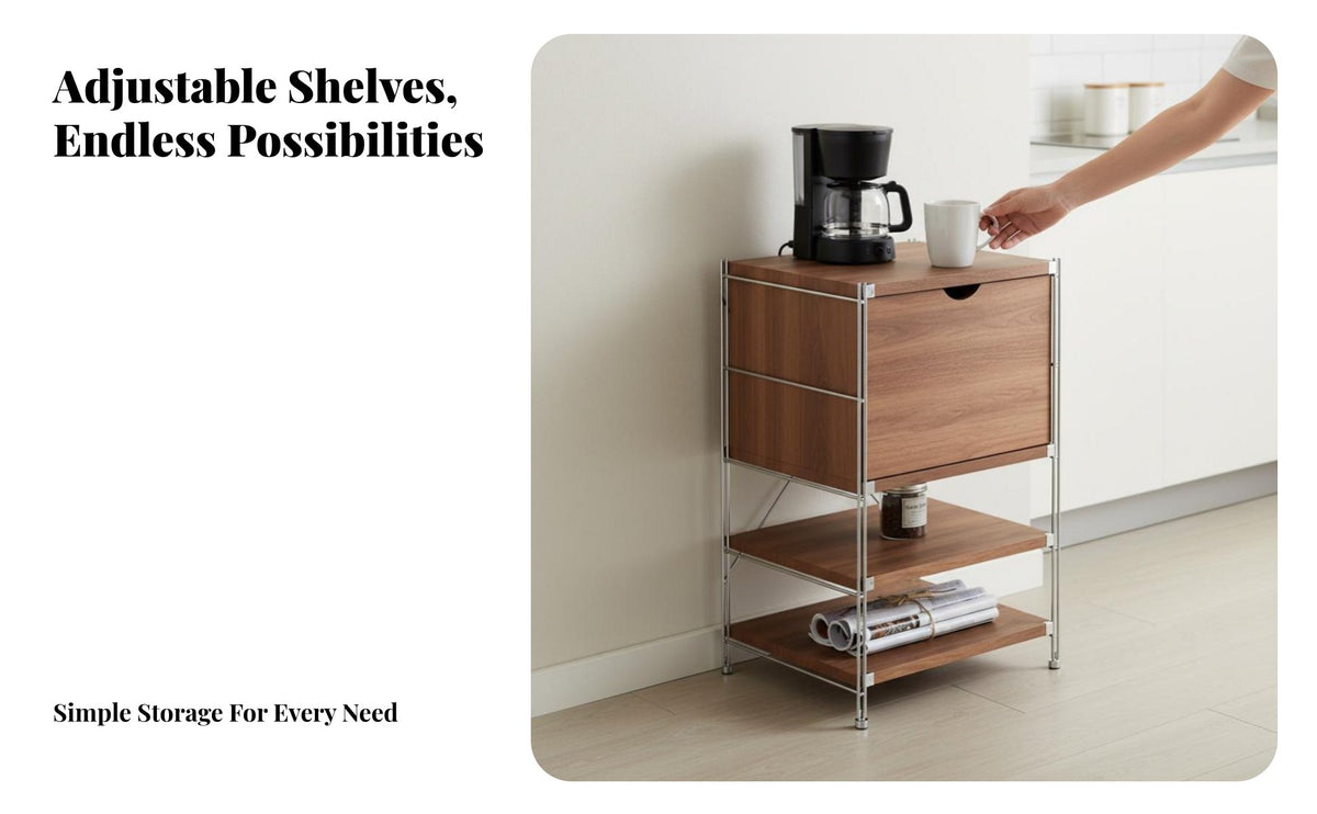 Layered Drawer Cabinet mid-1900smid-1900sera Modern Design Multi-Compartment Cabinet Space-Saving Home Storage for Families, Renters, Kitchen, Entryway, Bedroom