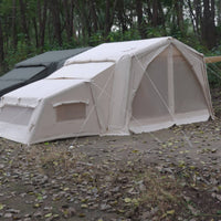 Inflatable Camping Tent Waterproof 2-Room Inflatable Tent Windproof for Families, Groups
