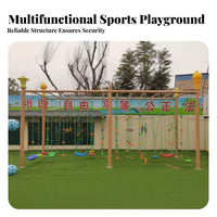 Kids Climbing Structure Physical Fitness Training children's Activity Center with Climbing Net Develops Motor Skills for Parents, Kindergarten, School