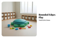 Covered Turtle Sandbox Shallow Sandbox with Lid Eco-Friendly Sand and Water Table Adjustable for Toddlers, Playroom