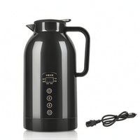 Vehicle Electric Kettle 12V-24V Electric Travel Kettle Temperature Holding Hot for Truckers, Commuters, Road Trips, Truck