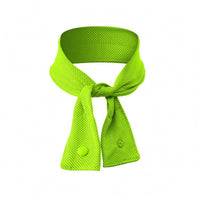 Perforated Neck Cooling Scarf Textured Mesh Cooling Scarf Soft Snap Button Neck Wrap Flexible for Athletes