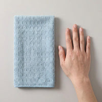 TEXTURED Honeycomb Mesh Microfibre Cloth, 30cm x 30cm Cleaning Cloths for Dishes and Cafe, High Absorbency Grease-Resistant Polyester Pack of 2