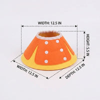 Cat Cone Adjustable Elizabethan Neck, Felt Material for Pet Grooming, Cat Recovery Neck Cone for Post Surgery and Stop Licking