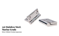 316 Stainless Steel Hinge Yacht Deck Hinge Mirror Polished for Outdoor