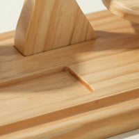 Hand-Finished Wooden Yarn Holder Polished Yarn Holder with Spindle Portable Craft Tool Compact for Crafters