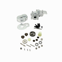 Gearbox Assembly with Gears Complete RC Car Gearbox RC Car Upgrade Kit Precision Hardware Smooth for Builders, Drivetrain Tuning