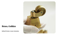 Heavy Duty Brass Caster 360 Degree Rotation Brass Caster Wheels Quiet Operation
