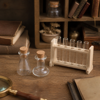 Dollhouse Miniature Laboratory Glassware Set - Test Tubes & Beakers