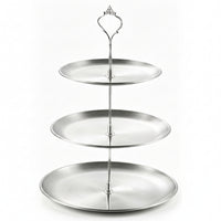 Stainless Steel Cake Stand Detachable Metal Cake Stand Smooth Finish Serveware Easy to Clean