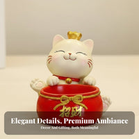 Chinese Design Lucky Ornament Ideal Housewarming Gift Auspicious Deer Statue Auspicious Meaning Feng Shui Decoration for New Homeowners, Entrance Home