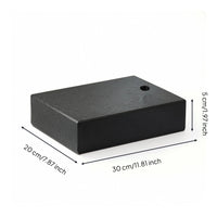 Marble Base Flat Indicator Base with 8mm Screw & Marble Hardware for Machinists, Machine Shop