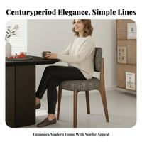 Mid-20th Centuryera Modern Woven Seat Armchair Nordic Design Dining Chair Retro aesthetic Home Furniture Ergonomic Backrest for Interior Designers, Homeowners, Restaurant Owners, Kitchen, Living Room, Study, Reception Area