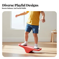 Leaf Rocker Non-Slip Design Sensory Balance Board Multi-Functional Rocking Rotating Toy for Preschoolers, Infants 12m+, Kindergarten, Indoor, Playroom
