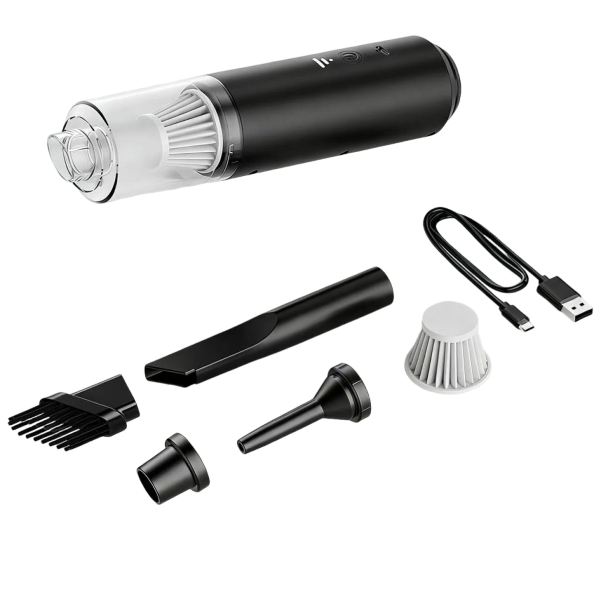 Rechargeable Cordless Car Vacuum Cleaner Compact Handheld Car Vacuum Cleaner Lightweight Washable for Drivers, Home, Office