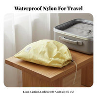 Waterproof Footwear Pouch Portable Drawstring Travel Bag Versatile Nylon Packing Pouch for Trip Ers, Campers, Suitcase Organization, Camping