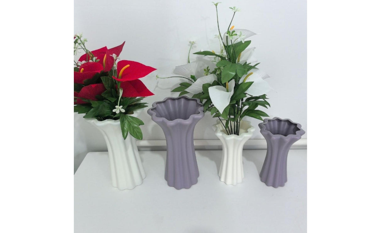 Imitation Ceramic Vase Break-Resistant Plastic Flower Vase Shatterproof