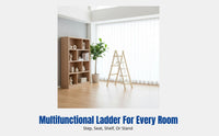 Versatile Step Ladder, Folding, Reinforced Carbon Steel, Indoor Use, Space-Saving