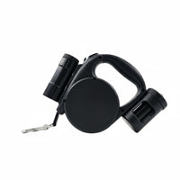 Retractable Dog Leash Nylon Locking Retractable Leash Walking Lead Anti-Slip Grip Pet Gear Built-in Flashlight