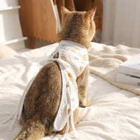 Cat Neutering Suit, Breathable Post Surgery Clothing with Tie Closure, Full Body Recovery Wear for After Surgery