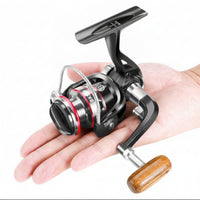 Foldable Mini Fishing Reel Lightweight Fishing Reel with Folding Crank Portable Corrosion-Resistant for Anglers