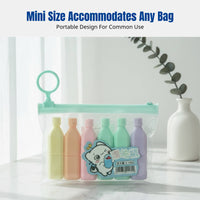 Mini Cartoon Highlighter Pen Set, Creative DIY Marker, Cute Fluorescent Stationery for Students