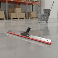 24 Inch Floor Coating Rake Heavy Duty Notched Floor Squeegee Professional Grade