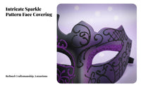 Mysterious Look men's Halffacial covering Stylish Design Costume Accessory Adjustable Fit universal size for Party-Goers, Cospelements, costume masquerade events, Nightclubs, Cosplay happening, Themed happenings