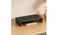 Metal Monitor Riser with Drawer Ergonomic Monitor Stand with Drawer Compact Desktop Storage Organizer Sturdy for Home Office
