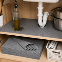 Range Hood Grease Filter Mat and Dust Cover Set with Oil Absorbing Strips