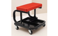 Automotive Stool with Tool Tray Padded Rolling Stool with Tool Tray Low-Profile Creeper Seat Car Vehicle Maintenance Professionals