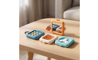 Activity Cube with Strap Hand-Eye Coordination Busy Toy Developmental Toy with Mirror Sensory Busy Board with Activity Panels