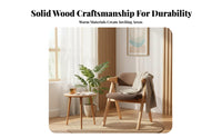 Foldable Design Wooden Folding Armchair With Armrests Solid Wood Office Chair Removable and Washable Cover Upholstered Leisure Chair Ergonomic Backrest for Students, Homeowners, Interior Decorators, Study Room, Bedroom, Reading Nook, Balcony