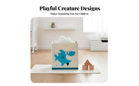 Cartoon creature Storage Cube easy-care CreatureThemed textile container Foldable for children