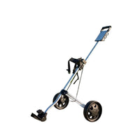 Lightweight Golf Bag Push Cart Easy Folding Two-Wheel Golf Cart Quick Fold Trolley Smooth Rolling for Course