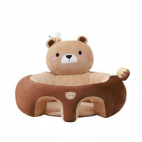 Spinal Support Inflatable Sit-up Training Chair Anti-Tip Design Infant Floor Seat Safety Guardrails Toddler Sofa Skingentle for Infants, Babies, Parents, play sessions, Feeding Time, Travel, Outdoor