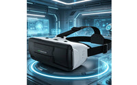 Lens Cloth Included VR Headset with Headphones Lightweight Body 3D Immersive Reality Headset Comfortable Fit Tech Gadget 360-Degree View for Home Entertainment