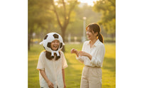 Fuzzy Soccer Ball Headwear Funny Soccer Ball Hat Lightweight Fuzzy Football Hat for Photo Booths