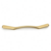 Curved Brass Massage Stick Polished Massage Stick with Acupoint Chart Smooth Lymphatic Drainage Massager Long-Lasting for Masseuses, Home, Spa