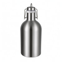 Beer Growler Stainless Steel Bottle with Swing-Lock Lid Insulated Bottle Double-Walled Leakproof for Campers, Parties, Camping
