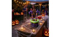 Striped Legs Inflatable Halloween Ice Tub Hooked Shoes Witch-Leg Ice Tub Dripping Accents Drink Cooler Easy to Store
