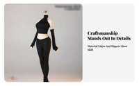 Doll Stretching Outfit Toy Clothing Form-Fitting Textured Doll Pants Set