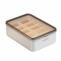 3 Pieces Underwear Divider Box Set With Lid Closet container Space Saving for Students