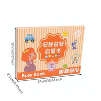Interactive Sticker Book with Hook-and-Loop Educational Reusable Sticker Book Circular Binding-Bound Creative for Classroom