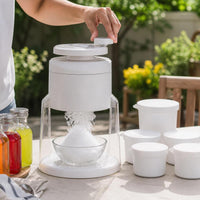 Manual Ice Shaver Machine for Home & Commercial Use, Hand Crank Snow Cone Maker, Non-Electric Ice Crusher