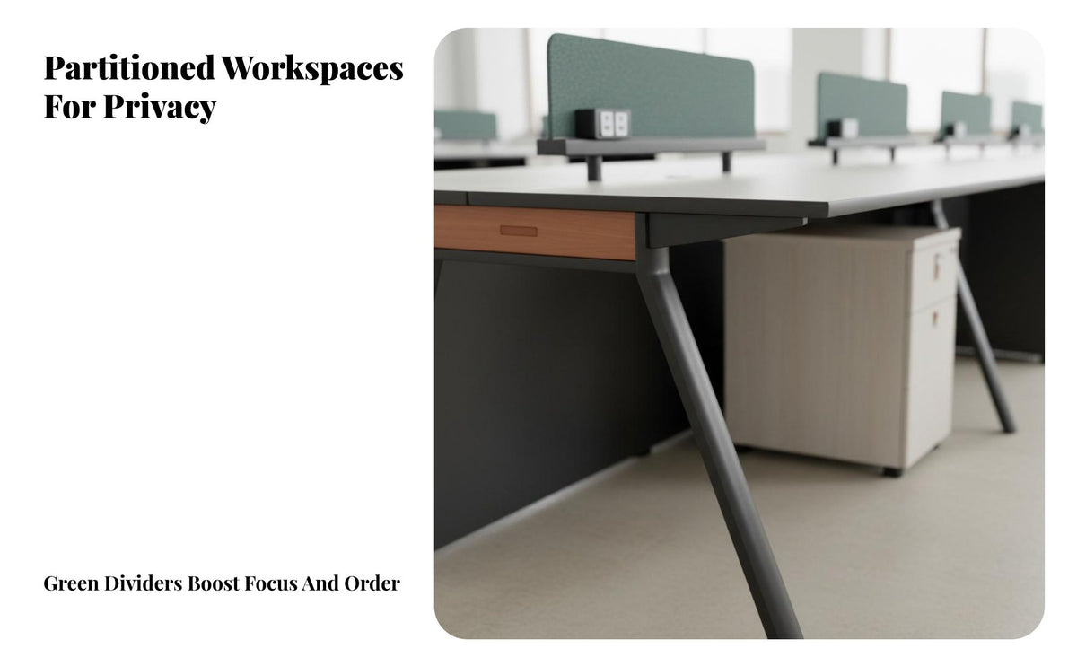 Modular Office Workstation Modern Design Partitioned Office Cubicle Privacy Panels Multi Person Computer Desk for Professionals, Workplace